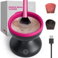 Detailed information about the product Electric Makeup Brush Cleaner Machine,Portable Automatic USB Cosmetic Brushes Cleaner Cleanser Tool for All Size Beauty Makeup Brush Set,Liquid Foundation,Contour,Eyeshadow,Blush Brush (Black+Pink)