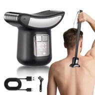 Detailed information about the product Electric Mens Back Shaver with Extension Handle Body Trimmer Hair Groomer 2 in 1 Kit Waterproof Facial,Chin,Arm,Back,Pubic Hair Trimmer Grooming Set