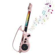 Detailed information about the product Electric Musical Guitar, Stringless Smart Guitar,Foldable Travel Backing Guitarra, Musical Instrument Toys for Kids (Pink)