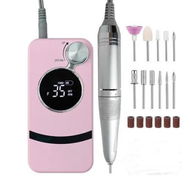 Detailed information about the product Electric Nail Dril 35000RPM Nail File for Acrylics Gel Nail Polish Remove Cordless Portable Rechargeable Nail Drill Kit for Home Salon Manicure Pink