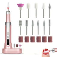 Detailed information about the product Electric Nail Drill Cordless Portable Rechargeable Nail File Kit for Acrylic Gel Nails 15000RPM Adjustable Speeds for Manicure Pedicure Polishing,Rose Gold