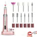 Electric Nail Drill Cordless Portable Rechargeable Nail File Kit for Acrylic Gel Nails 15000RPM Adjustable Speeds for Manicure Pedicure Polishing,Rose Gold. Available at Crazy Sales for $29.99