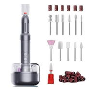 Detailed information about the product Electric Nail Drill Machine Professional,Cordless Electric Nail File,Manicure and Pedicure Kit for Grinding Polishing Trimming (Grey)