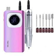 Detailed information about the product Electric Nail Drill Professional, Rechargeable Nail File with Bits for Acrylic Gel Nails, Nail Drill Manicure Pedicure Polishing Shape Tools (Purple)