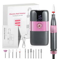 Detailed information about the product Electric Nail Drill Set, 15000RPM Cordless Electric Nail File for Acrylic Gel Nails, Nail Drill Manicure Pedicure Polishing Shape Tools (Grey)
