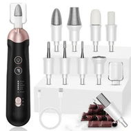 Detailed information about the product Electric Nail File Cordless Rechargeable Manicure Pedicure Kit 5 Speeds Hand Foot Care Tool for Nail Grind Trim Polish Grit Nail File