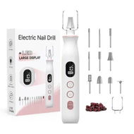 Detailed information about the product Electric Nail File Set, Portable Manicure and Pedicure Kit, Cordless Pedicure Tools for Toe Nail Grinder Kit