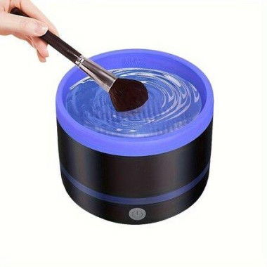 Electric Paint Maker Up Brush Cleaner Rinse Cup,USB Brush Cleaning Washer Rinser for Makerup Brush Acrylic,Watercolor,Oil,Gouache Painting(Blue)