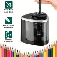 Detailed information about the product Electric Pencil Sharpener Automatic Pencil Sharpener for School,Home,Office,Classroom,with Replacement Blades,Manual and Electric Free to Switch,Black