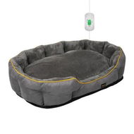 Detailed information about the product Electric Pet Heater Bed Heated L Grey Large