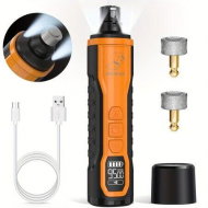 Detailed information about the product Electric Pet Nail Grinder Set 5 Speeds Dual LED Lights 2 Diamond Grinding Heads Quiet High Power Dogs Cats Large Dogs