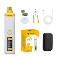 Detailed information about the product Electric Pet Nail Grinder with LED Light for Dogs Cats 2000mAh 3 Speeds 8000-10000 RPM Diamond Grinding Wheel USB Rechargeable Type C