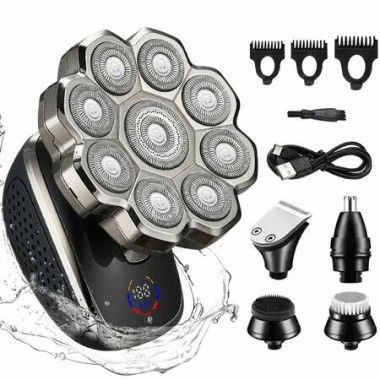 Electric Razor for Men,Electric Razors with Wet and Dry Bald Head Shaver,9D Floating Head Shaver with Magnetic Detachable Blades