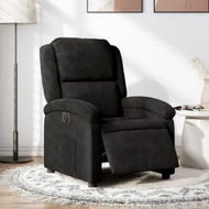 Detailed information about the product Electric Recliner Chair Black Velvet