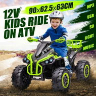 Detailed information about the product Electric Ride On Car Kids Vehicle Toy ATV Quad Bike 4 Wheeler 12V Motorised Rechargeable Battery MP3 USB LED Childrens