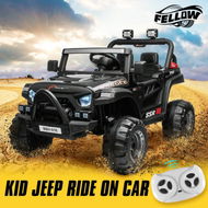 Detailed information about the product Electric Ride-On Car Vehicle Off-Road Toy Jeep Truck For Kids Children With Parental Remote Control MP3 Flashing Lights Dual Openable Doors 2.4G