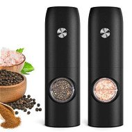 Detailed information about the product Electric Salt And Pepper Grinder Set Rechargeable No Battery Needed Automatic Salt Pepper Mill Grinder Adjustable Coarseness LED Light One-Hand Operation For Kitchen BBQ (2 Pack)