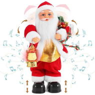 Detailed information about the product Electric Santa Claus Stuffed Plush Toy with Lighting Handheld Lamps for Kids Family Xmas Gift Decorations