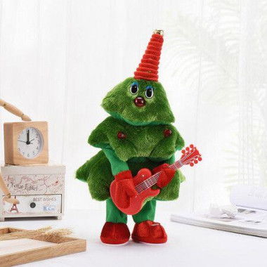 Electric Singing And Dancing Plush Toy Funny Christmas Tree Mimicking Toys Xmas Gifts For Toddlers Kids (Guitar)