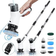 Detailed information about the product Electric Spin Scrubber 7 in 1 Electric Cleaning Brush with 2 Adjustable Speeds and Spray Device IPX7 Waterproof Bathroom Cleaner Brush for Tiles Windows