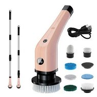 Detailed information about the product Electric Spin Scrubber Cleaning Brush Household Cordless Bath Tub Power Floor Scrubber With 7 Replaceable Heads for Cleaning(Pink)