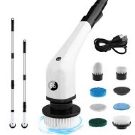 Detailed information about the product Electric Spin Scrubber Cleaning Brush Household Cordless Bath Tub Power Floor Scrubber With 7 Replaceable Heads for Cleaning(White)