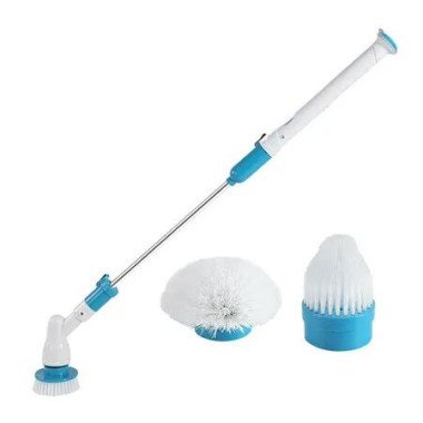 Electric Spin Scrubber,Cordless Power Cleaning Brush with 3 Replacement Brush Heads, Shower Cleaning Brush with Extension Arm for Bathtun Grout Floor Tile