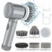 Electric Spin Scrubber,Electric Cleaning Brush Cordless Power Scrubber with 6 Replaceable Brush Heads Handheld Power Shower Scrubber for Bathtub,Floor,Wall,Tile,Toilet,Window,Sink. Available at Crazy Sales for $24.99