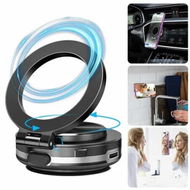 Detailed information about the product Electric Suction Cup Vacuum Magnetic Phone Holder 360 Degree Rotatable Compatible with MagSafe Magnet Strong Vacuum Suction Cell Phone Car Mount(Black)