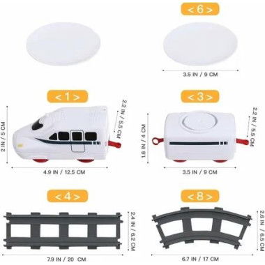 Electric Sushi Train Set: Battery-Powered Rotating Food Train with Under Christmas Tree Track