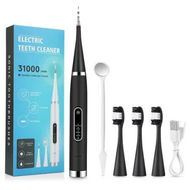 Detailed information about the product Electric Toothbrush with 3 Brush Heads, 5 Adjustable Modes, Dental Calculus Remover with Oral Mirror, Black