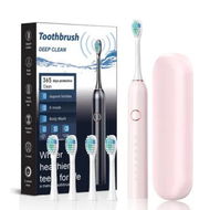 Detailed information about the product Electric Toothbrush With 6 Modes,4 Brush Heads,Usb Rechargeable Sonic Deep Cleaning Toothbrush,Suitable For Home And Travel Color Pink
