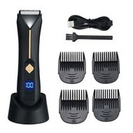 Detailed information about the product Electric Trimmer/Shaver Waterproof Pubic Groin Body Hair Trimmer with Ceramic Blade Heads for Wet/Dry Use, Body Groomer with Recharge Dock