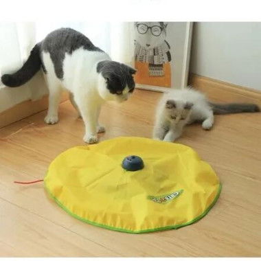 Electric Turntable Cat Toy: Automatic Rotating Stick for Feline Fun and Exercise