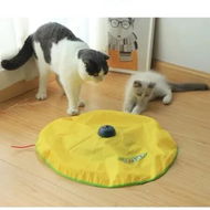 Detailed information about the product Electric Turntable Cat Toy: Automatic Rotating Stick for Feline Fun and Exercise