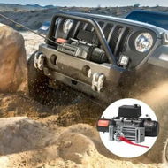 Detailed information about the product Electric Winch Truck 6123 kg Steel Cable IP65 Waterproof Remote Control