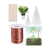 Detailed information about the product Electroculture Gardening Copper Kit with 99.9% Pure Copper Wire 2.5 Meters, 2 PCS Fibonacci Coil Winding Jigs for Garden Plants Vegetables Growing