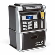 Detailed information about the product Electronic ATM Simulation Piggy Bank Auto Bill Roll Digital Password Simulated Face Recognition Money Safe Christmas Holiday Gift COL Black