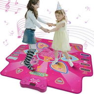 Detailed information about the product Electronic Dance Mat with Glowing Light up 6 Button Interactive Music Dance Mixer Rhythm Step Play Mat with 4 Game Modes for Boy and Girl