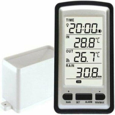 Electronic Rain Gauge Portable Wireless Rain Gauge High Precision Radio Controlled Digital Rain Gauge