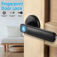 Detailed information about the product Electronic Smart Lock Dual Mode USB Rechargeable Fingerprint Door Lock Security Biometric Handle Lock for Apartment