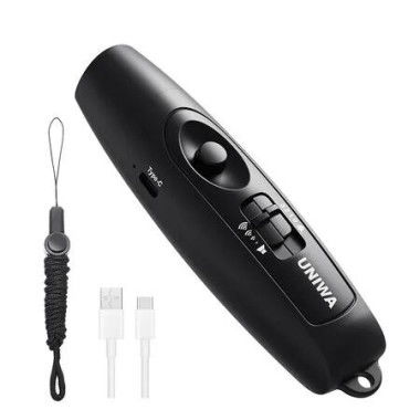 Electronic Whistle with USB Charging Cable, 3 Tone and 3 High Volume Hand Emergency Whistle for Referee Coaches Teacher, Black