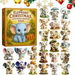 Elephant Advent Calendars 2025, 24 Day Christmas Countdown Calendar With 2D Acrylic Elephant Pendants For Christmas Tree Decorations. Available at Crazy Sales for $19.95