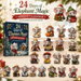 Elephant Advent Calendars, 24 Day Christmas Countdown Calendar with 2D Acrylic Elephant Pendants for Christmas Tree Decorations. Available at Crazy Sales for $14.95