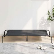 Detailed information about the product Elevated Dog Bed Black 130x80x20 cm Textilene and Steel
