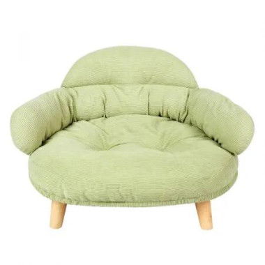 Elevated Pet Dog Cat Sofa Bed Couch L Size Green