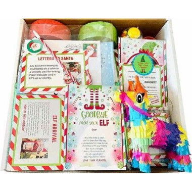 Elf Kit 24 Days of Christmas,Christmas Elf Kit,elf on The Shelf,Christmas Activities,Best Christmas Countdown Gift (24 Days)