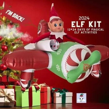 Elf Kit 24 Days of Christmas,Christmas Elf Kit,elf on The Shelf,Christmas Activities,Best Christmas Countdown Gift (24 Days)