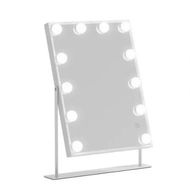 Detailed information about the product Embellir Bluetooth Makeup Mirror 30x40cm Hollywood Vanity with LED Light White