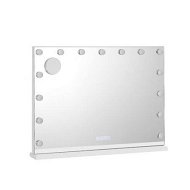 Detailed information about the product Embellir Bluetooth Makeup Mirror?80X58cm Hollywood with Light Vanity Wall 18 LED